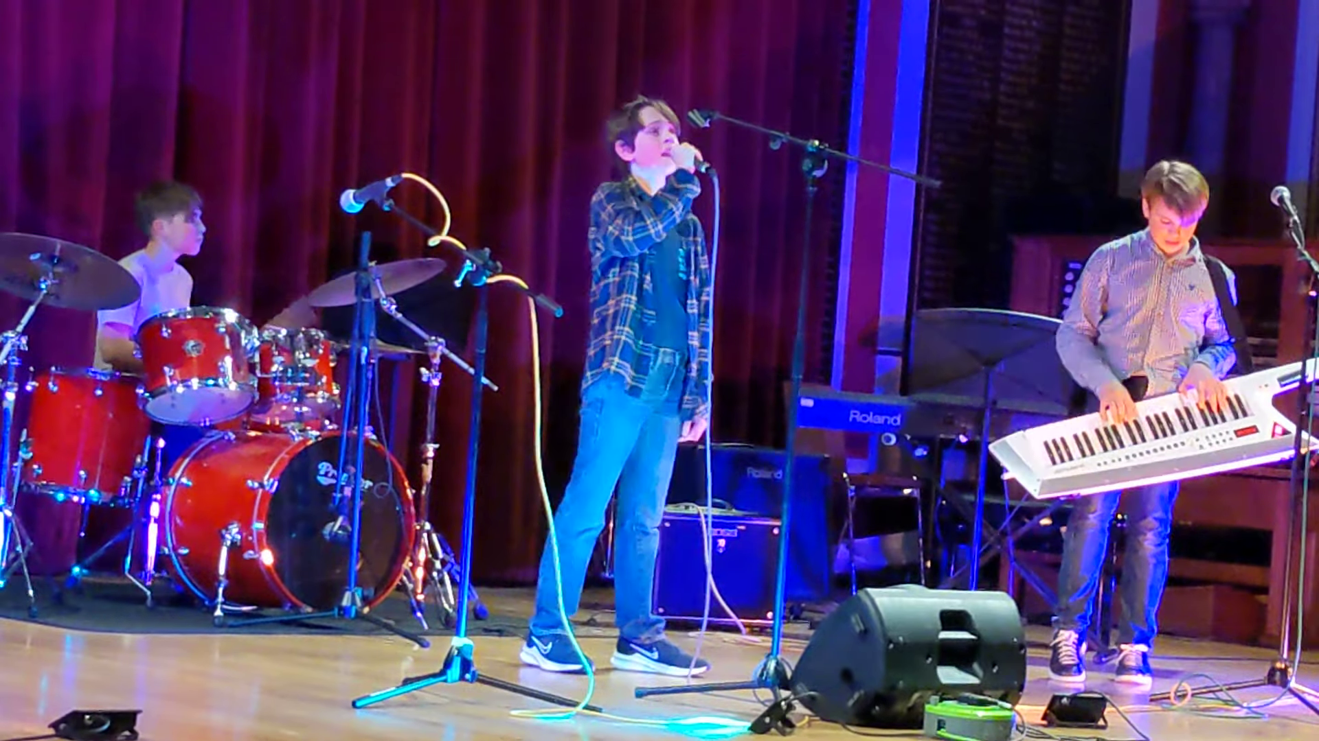 My band performing